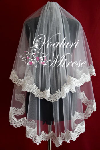 Voal Ivoire Mireasa Dantela C16-110