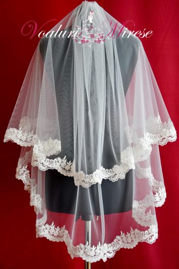 Voal Ivoire Mireasa Dantela C12-191