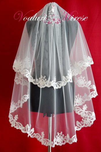 Voal Ivoire Mireasa Dantela C14-201