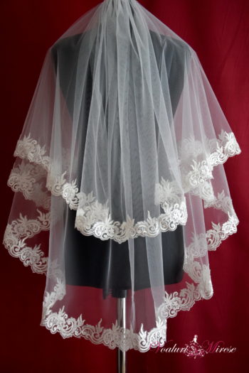 Voal Alb Mireasa C12-118