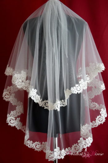 Voal Ivoire Mireasa Dantela C16-200