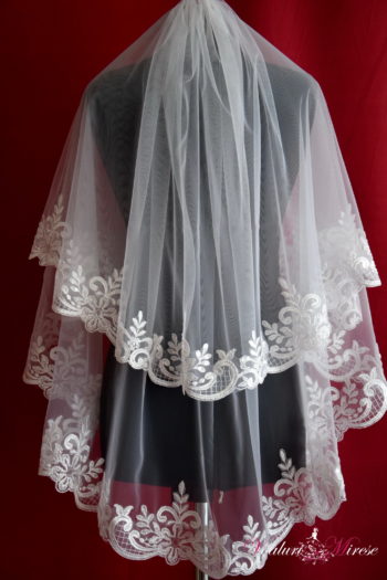 Voal Ivoire Mireasa Dantela C14-223