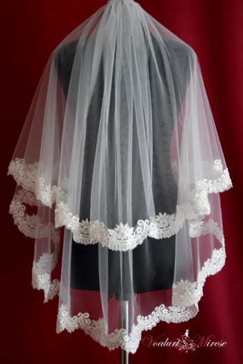 Voal Ivoire Mireasa Dantela C12-108