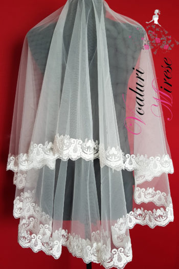 Voal Ivoire Mireasa Dantela C10-283