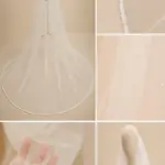 Voal de mireasă lung ivory cu aplicații tip strasuri și dantelă fină, din tiul fin – 2,5 m