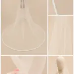 Voal de mireasă lung ivory tip spaniol cu aplicații tip strasuri și dantelă fină, din tiul fin – 2,5 m